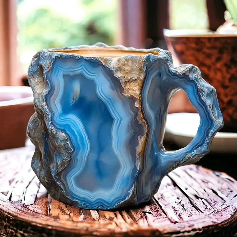 Krystal-Infused Coffee Mugs with Minerals